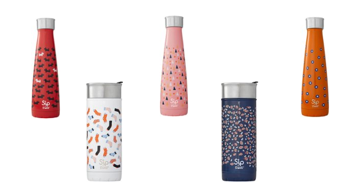 Save 50% or 60% on select S’ip by S’well water bottles and travel mugs!