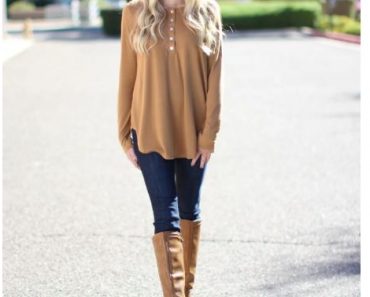 Flowy Button Top – Only $9.99!