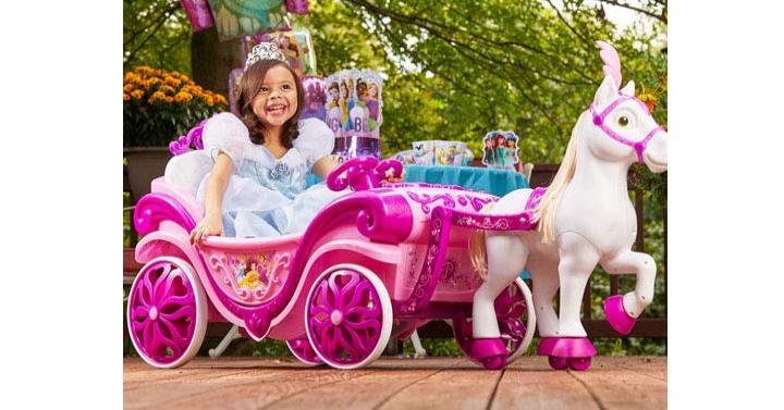 Disney Princess Royal Horse and Carriage Girls 6V Ride-On Toy by Huffy – Only $99!