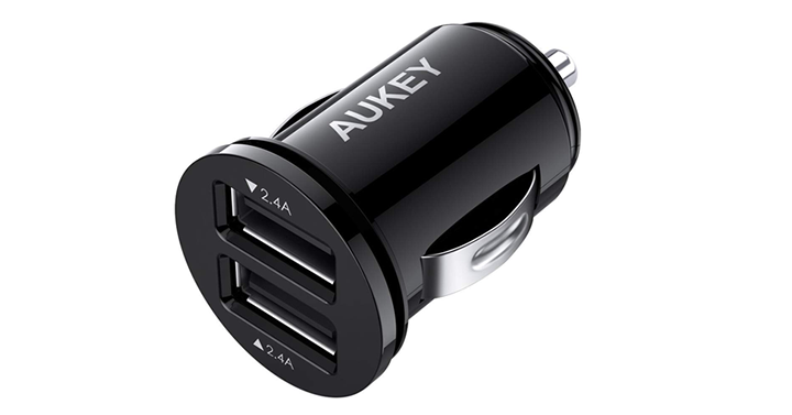 USB Car Charger, Flush Fit Dual Port USB Car Charger with 24W/4.8A Output – Just $5.94!