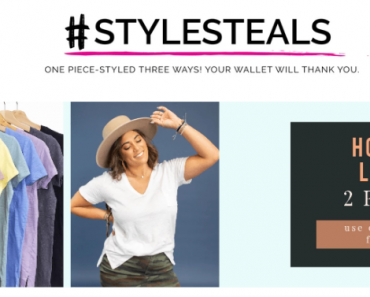 Style Steals at Cents of Style! CUTE Hope V Neck Tee – 2 for $30! FREE SHIPPING!