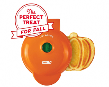 Dash Mini Pumpkin Shaped Waffle Maker Machine – Just $9.99! In stock for Halloween!
