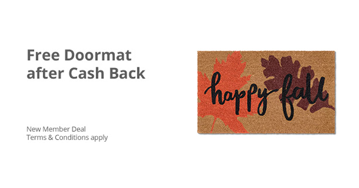 LAST DAY! Get An Awesome Freebie! Get a FREE Doormat from Target and TopCashBack!