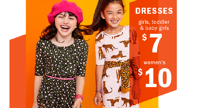 Old Navy: Women’s Dresses Only $10, Girls Only $7! Today Only!
