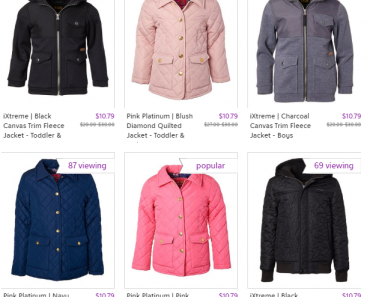 Zulily: Steal on Fleece & Quilted Jackets! Prices Only $10.79 Shipped!