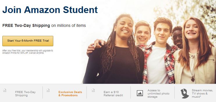 Amazon Prime Student FREE for 6 Months! Perfect For The Holidays!