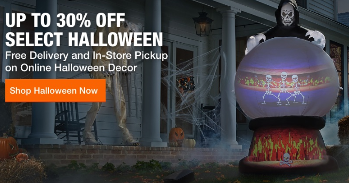 Home Depot: Take up to 30% off Halloween Decor + FREE Shipping! Includes Fun Inflatables!