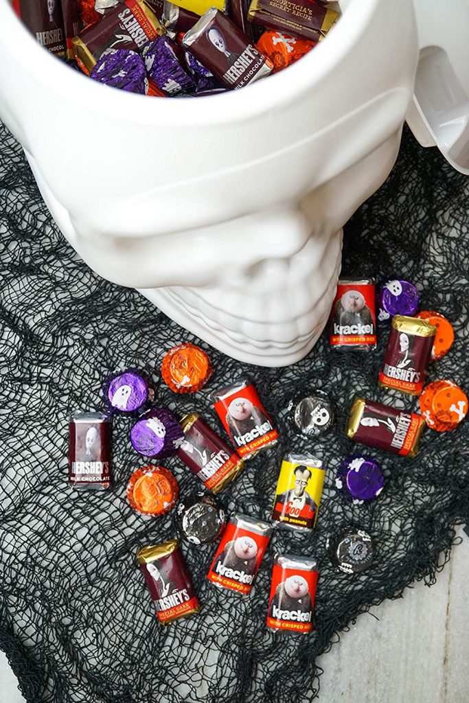 HERSHEY’S Halloween Chocolate Candy Variety Mix In Skull Bowl—$14.66!