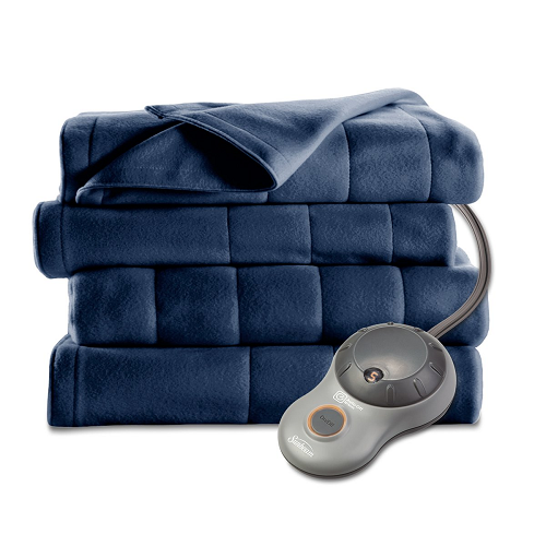 Sunbeam Heated Blanket (10 Heat Settings) Quilted Fleece Twin Only $33.99 Shipped!