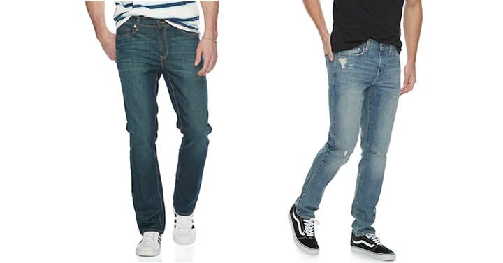 Kohl’s $10 off $50 PLUS Kohl’s 30% Off! Earn Kohl’s Cash! Spend Kohl’s Cash! Stack Codes! FREE Shipping! Men’s Urban Pipeline Slim-Fit MaxFlex Jeans – Just $12.82! HOT PRICE!!!