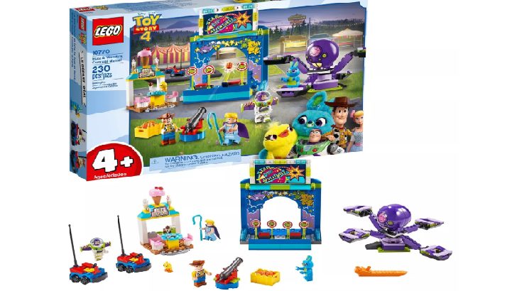 LEGO Disney Pixar’s Buzz Lightyear & Woody’s Colorful Carnival Mania Toy Story Building Playset Only $20! (Reg. $40)