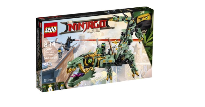 LEGO Ninjago Movie Green Ninja Mech Dragon Ninja Toy (544 Pieces) Only $30.99! (Reg. $50)