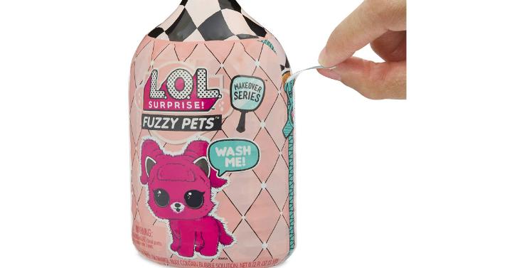 L.O.L. Surprise! Fuzzy Pets with Washable Fuzz & Water Surprises – Only $6.45!