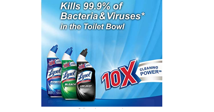 Lysol Power Toilet Bowl Cleaner, 48oz (2 Count) 10X Cleaning Power Only $3.20 Shipped!