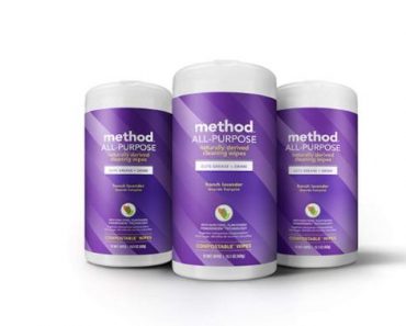 Method All-purpose Cleaning Wipes, French Lavender, 70 Count (Pack of 3) – Only $12.58!
