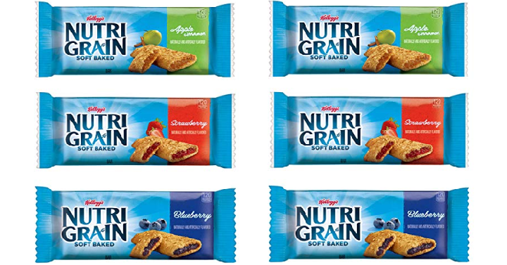 Kellogg’s Nutri-Grain, Soft Baked Breakfast Bars, Assorted Pack (48Count) Only $11.48!