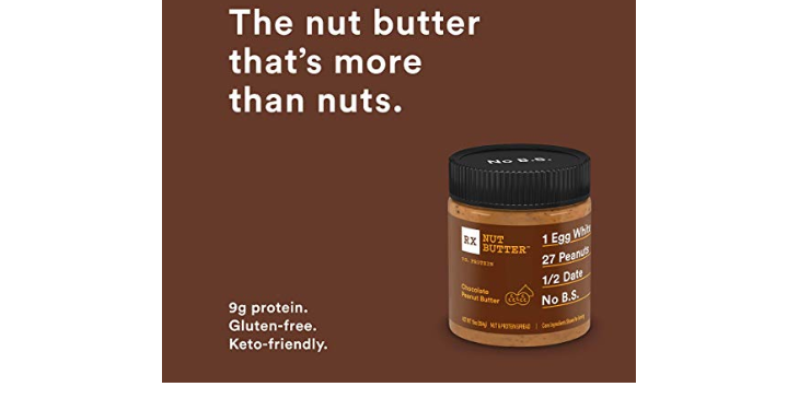 RX Nut Butter, Chocolate Peanut Butter Jar, 10 Ounce (Pack of 2) Only $9.64 Shipped! Great Reviews!