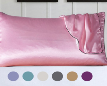 100% Silk Pillow Cover With Trim Only $13.99 Shipped!