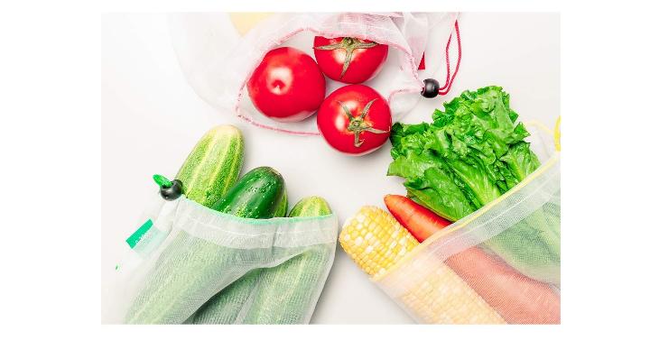 Ecowaare Set of 15 Reusable Mesh Produce Bags – Only $10.99!