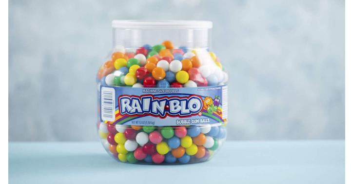 Rain-blo Bubble Gum Balls, 53 Ounce Jar – Only $10.19!
