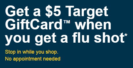 FREE $5 Target Gift Card With Flu Shot!