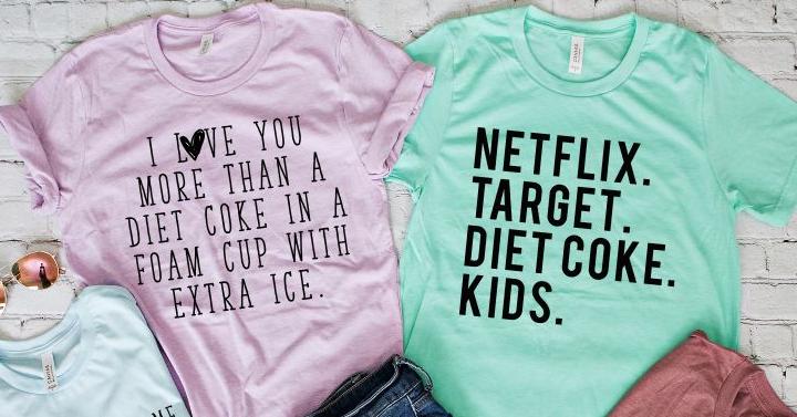 Shopping & Soda Tees – Only $13.99!