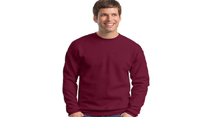 Men’s Hanes Ecosmart Fleece Sweatshirt Only $5.81! Great Reviews!