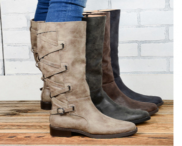 Lace-up Detail Riding Boot | Wide Options Only $38.99! (Reg. $100)