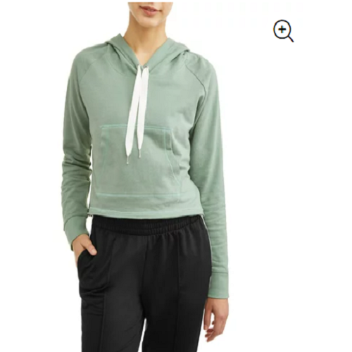 New York Laundry Women’s Brushed Cross Over Crop Hoodie (4 Color Options) Only $6!!