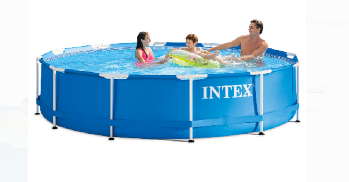 Intex 12′ X 30″ Metal Frame Above Ground Swimming Pool Only $69.99 Shipped! (Reg. $130)