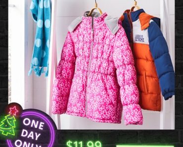 Baby & Up Puffer Coats Only $11.99 – TODAY ONLY!