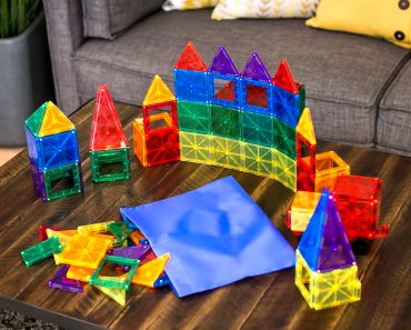 Best Choice Products 100-Piece Rainbow Magnetic Building Geometric Tiles – Only $37.99!