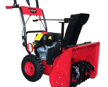 PowerSmart 24Inch Two Stage Gas Snow Blower with Electric Start Only $468.27!