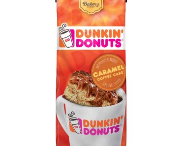 Dunkin’ Donuts Ground Coffee, Caramel Coffee Cake, 11 Ounces—$3.31 Shipped!!