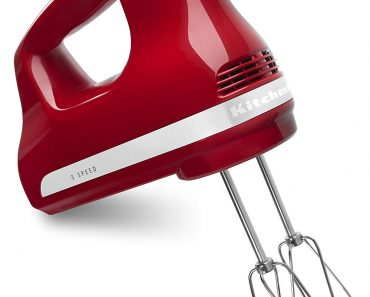 KitchenAid 5-Speed Ultra Power Hand Mixer (Empire Red) – Only $25.49!
