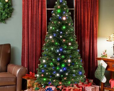 Best Choice Products 7Ft Pre-Lit Fiber Optic Artificial Christmas—$94.99!