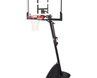 Spalding NBA 54″ Portable Angled Basketball Hoop with Polycarbonate Backboard Only $197.00!