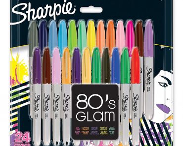 Sharpie Fine Point Permanent Marker 80’s Glam , Pack of 24 – Only $10.99!