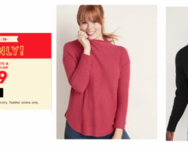 Old Navy: $9.00 Sweaters Today Only!