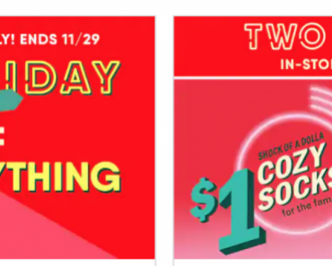 Old Navy Black Friday Is Live! Plus, $1.00 Cozy Socks Through 11/29!