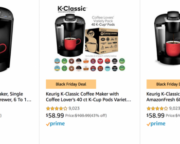 Keurig K-Classic Coffee Brewes & K-Cups Over 40% Off! AMAZON BLACK FRIDAY!