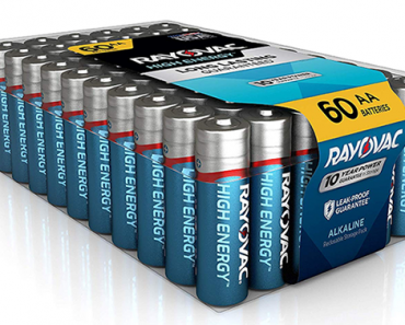 60-Count Rayovac High Energy AA Alkaline Batteries – Just $10.98! Amazon Black Friday!
