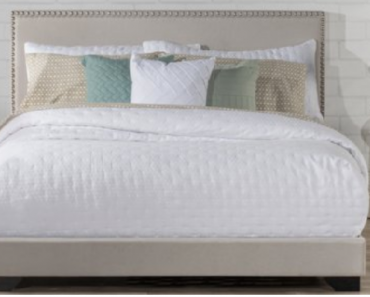 Hillsdale Willow Queen Nailhead Trim Upholstered Bed Only $99 Shipped! (Reg. $200)