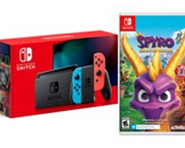 BLACK FRIDAY PRICE! Nintendo Switch Console with Spyro Reignited Trilogy Game – Just $288.99!