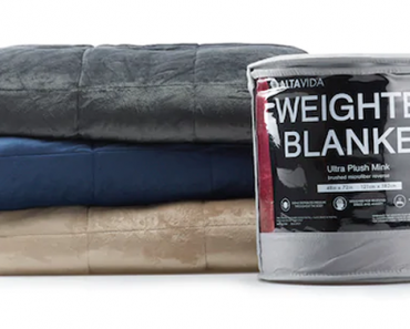 LAST DAY! Kohl’s 30% Off! Earn Kohl’s Cash! Spend Kohl’s Cash! Stack Codes! FREE Shipping! Altavida 12-lb. Faux Mink to Microfiber Weighted Blanket – Just $34.99!