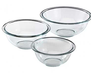 Pyrex Prepware 3-Piece Glass Mixing Bowl Set – Just $12.96!