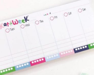 Mini 52-Week Planner Pad + Dry Erase Checklist – Only $5.95!