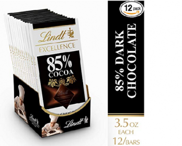 Lindt Excellence Bar, 85% Cocoa Extra Dark Chocolate (Pack of 12) Only $18.17 Shipped!