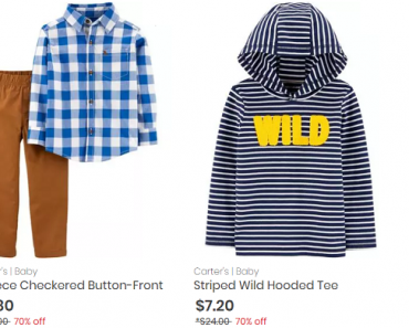 Carter’s: Take 50% off Site Wide + FREE Shipping! Plus, Take an Extra 25% off $50!