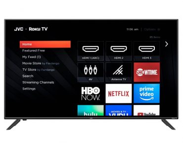 JVC 50″ Class 4K UHD 2160p HDR Roku Smart LED TV—$229!!